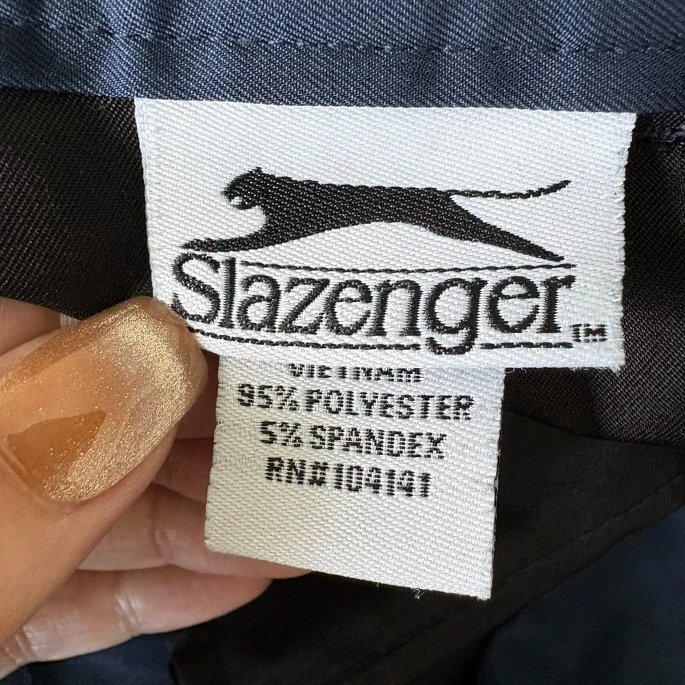 Slazenger Mens Navy Blue Flat Front Regular Fit Performance Golf Shorts Size 40